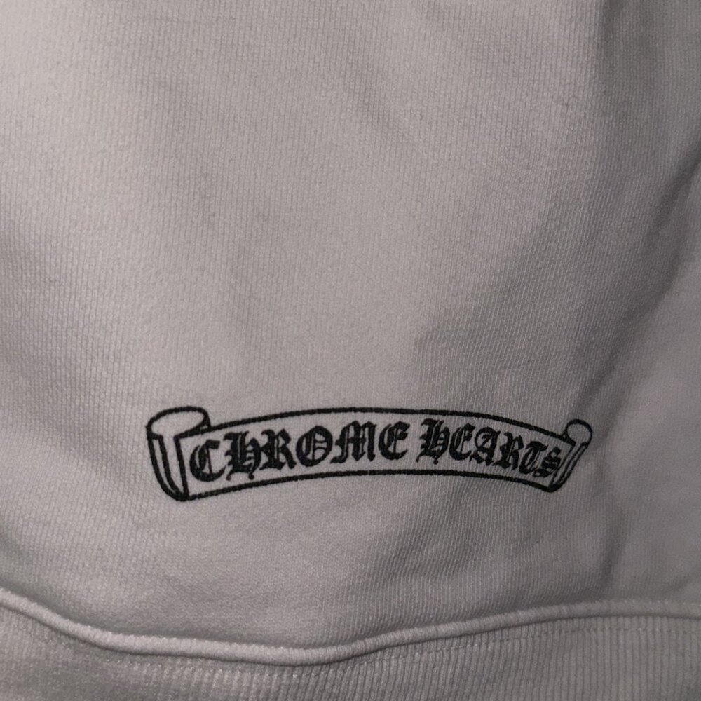 Chrome Hearts White Horseshoe Zip Up Hoodie - Picture 4 of 8